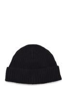 Monki Ribbed Beanie Svart