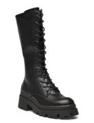 ONLY Onldoja-9 Pu Lace Up High Boot Svart