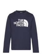 The North Face Teen Easy Ls Tee Marinblå