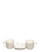 Marimekko Home Piirto Unikko 2X Cup+2X Plate Guld