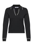 Mango Knitted Polo-Neck Sweater Svart