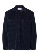 Selected Homme Slhpeder-Cordruroy Overshirt Ls Marinblå