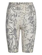 Aim´n Oat White Viper Biker Shorts Multi/patterned