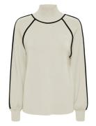 YAS Yascora High Neck Ls Knit Pullover Kräm