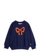 Mini Rodini Bow Application Sweatshirt Marinblå