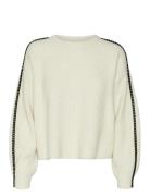 Vero Moda Vmzora Ls O-Neck Pullover Ga Kräm