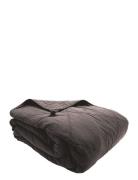 C'est Bon Bedspread Cotton W Linentassels Svart