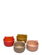 Liewood Malene Silic Bowl 4-Pack Röd