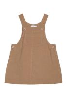 Mango Micro-Corduroy Pinafore Dress Brun