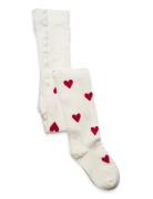 Lindex Tights Sg Cotton W Hearts Chri Vit