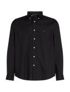 Tommy Hilfiger Core Flex Poplin Solid Rf Shirt Svart