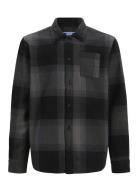 Jack & J S Jcoreflex Darren Overshirt Ls Styd Jnr Svart