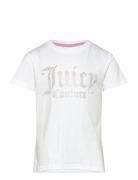 Juicy Couture Diamante Fitted Tee Vit