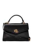 Lauren Ralph Lauren Leather Small Farrah Satchel Svart