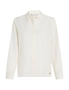 Tommy Hilfiger Soft Viscose Regular Ls Shirt Vit