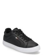 Tommy Hilfiger Womens Icon Court Sneaker Flag Svart