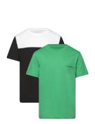 Calvin Klein 2P Color Block T-Shirt Grön