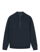 LMTD Nlmnurjos Ls Half Zip Knit Marinblå