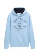 Tom Tailor Hoodie With Print Blå