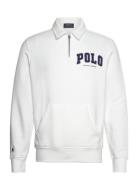 Polo Ralph Lauren The Rl Fleece Logo Collared Sweatshirt Vit