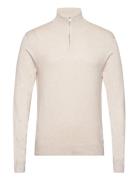 Lindbergh Ecovero Half Zip L/S Knit Beige