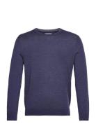 GANT Extrafine Merino Wool C-Neck Blå