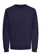 ONLY & SONS Onsceres Crew Neck Noos Marinblå