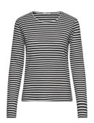 Claire Woman Cwamy Stripe - T-Shirt Marinblå