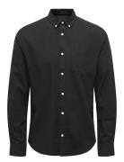 ONLY & SONS Onsalvaro Slim Ls Oxford Shirt Noos Frml Svart