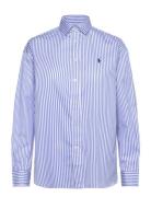 Polo Ralph Lauren Relaxed Fit Striped Cotton Shirt Blå