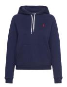 Polo Ralph Lauren Shrunken Fit Fleece Hoodie Marinblå