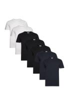 Lindbergh Basic O-Neck Tee S/S 7 Pack Multi/patterned