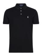 Polo Ralph Lauren Custom Slim Fit Stretch Mesh Polo Shirt Svart