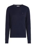 Tommy Hilfiger Co Cable Fine Gg C-Nk Ls Swt Marinblå