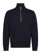 Mango Regular-Fit Zip-Neck Sweatshirt Marinblå