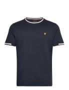 Lyle & Scott Half Tipped T-Shirt Marinblå