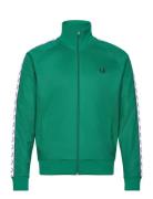 Fred Perry Taped Track Jacket Grön