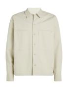 Calvin Klein Jeans Relaxed Utility Overshirt Kräm