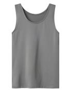 LMTD Nlfdinci Sl Short Tank Top Grå