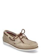 Tommy Hilfiger Th Boat Shoe Core Suede Beige