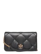 Tory Burch Kira Diamond Quilt Chain Wallet Svart