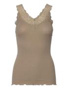 Rosemunde Rwbernadine Sl Lace Top Khaki Green