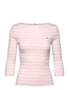 Tommy Hilfiger New Cody Slim Boat-Nk 3/4Slv Rosa