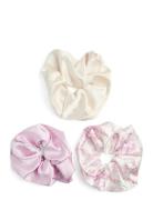 Pieces Pcsarah 3-Pack Scrunchie Rosa