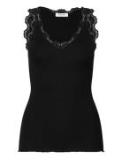 Rosemunde Rwbeatha Sl V-Neck Lace Top Svart