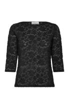 Rosemunde Rwdelicia 2/4 Boatneck T-Shirt Svart