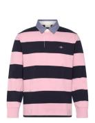 GANT Reg Chambray Stripe Heavy Rugger Rosa