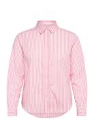 GANT Reg Poplin Striped Shirt Rosa