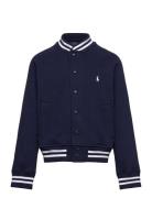 Ralph Lauren Kids Fleece Baseball Jacket Marinblå