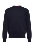 Ralph Lauren Kids Cotton Crewneck Sweater Marinblå